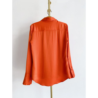 *[ ZARA AUTH ] - ÁO SƠ MI VẢI RŨ BÓNG - MỚI 100%