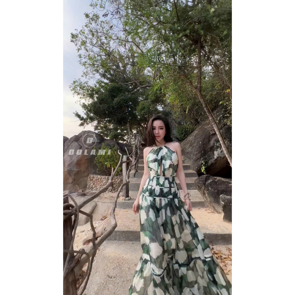 MÙA DU LỊCH TỚI RỒI CHỊ EM OI , ĐẦM MAXI TƠ CAO CẤP 2 MÀU SIÊU ĐỈNHHHH