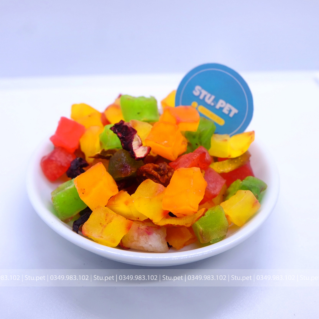 Mứt trái cây sấy lạnh cho Hamster, sóc, thỏ, bọ ú lọ 100ml