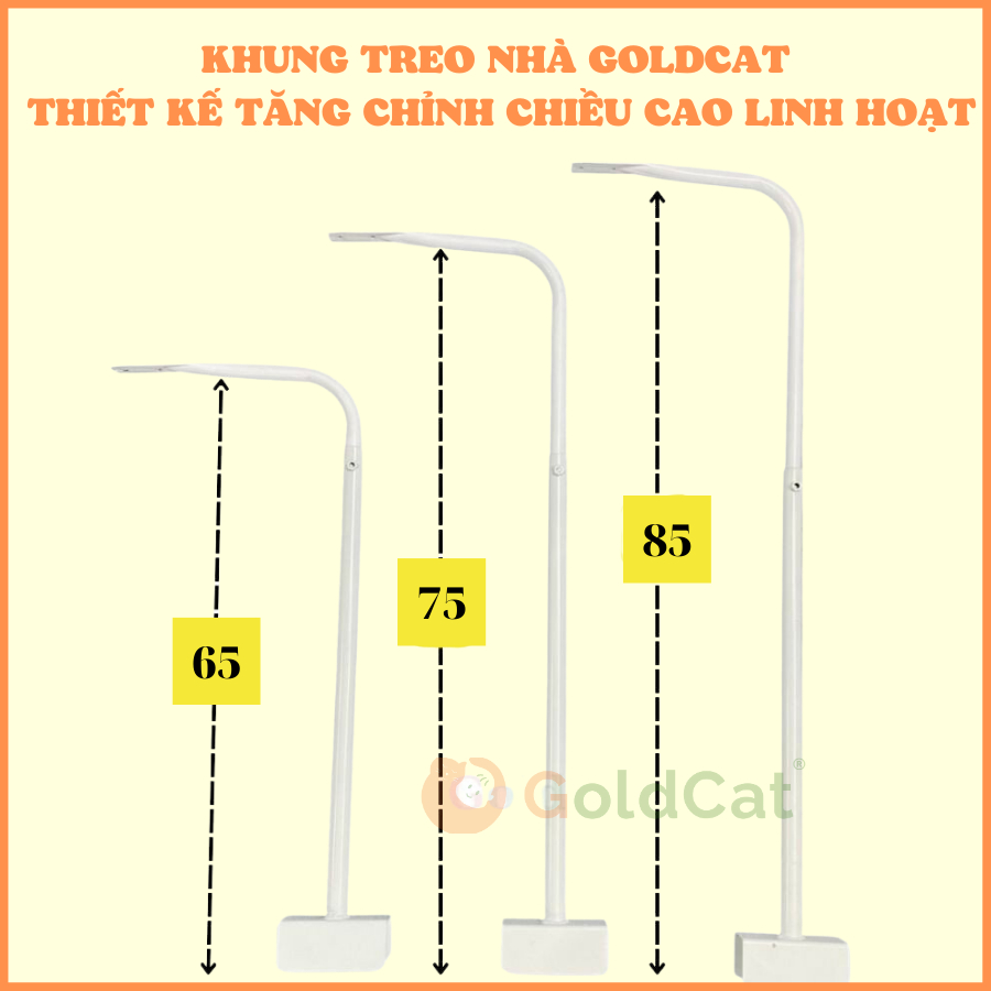 [HOT]Màn Nôi Cũi Cho Bé GOLDCAT BM Chất Vải Mắt Lưới Và Khung Treo Tăng Chỉnh Chiều Cao Bảo Vệ Bé Khỏi Côn Trùng