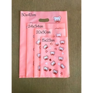 Túi Cam Đào In Hình Gấu