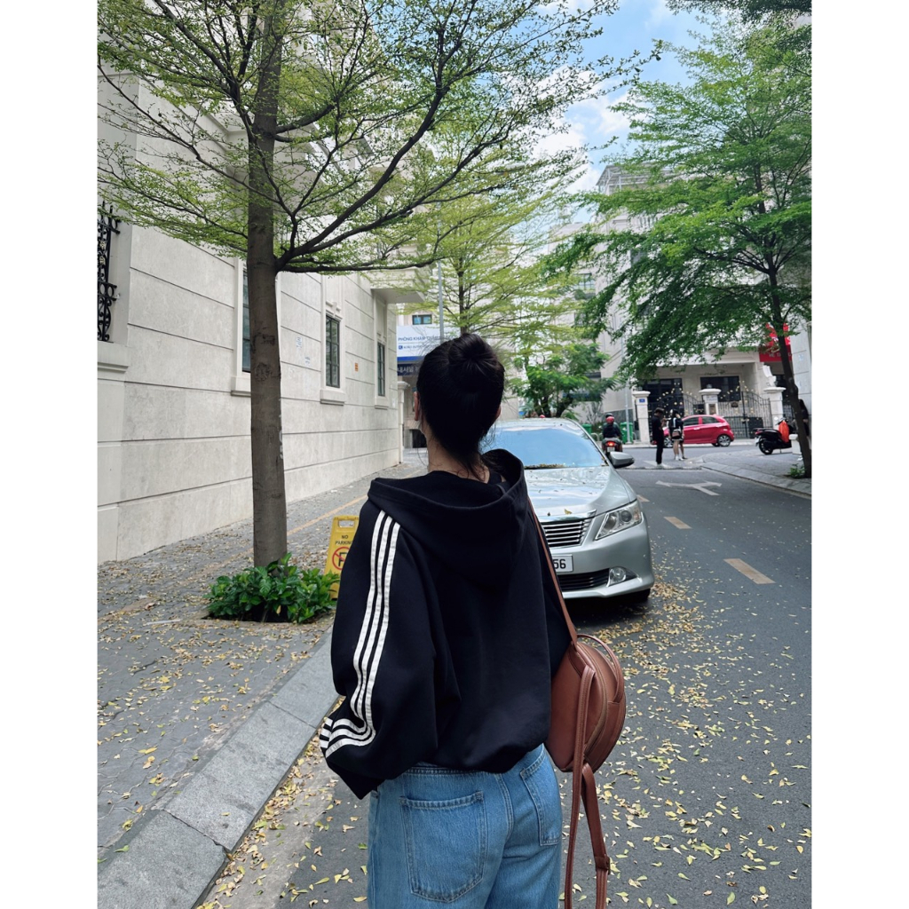 Áo Hoodie thể thao phom lửng cotton da cá | BigBuy360 - bigbuy360.vn