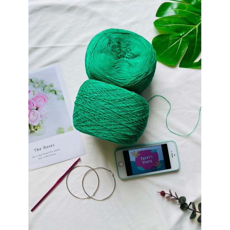 Yarn - Sợi Lụa 100% Silk Thái | Sợi xe tròn - Cỡ sợi 0.6mm ~ 0,8mm | Sợi hè bóng, mền, đẹp | Terri Store