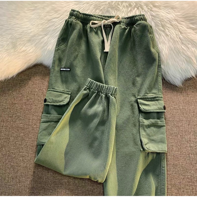 Quần jogger túi hộp ống túm kaki trendy unisex form rộng dễ mix nam nữ