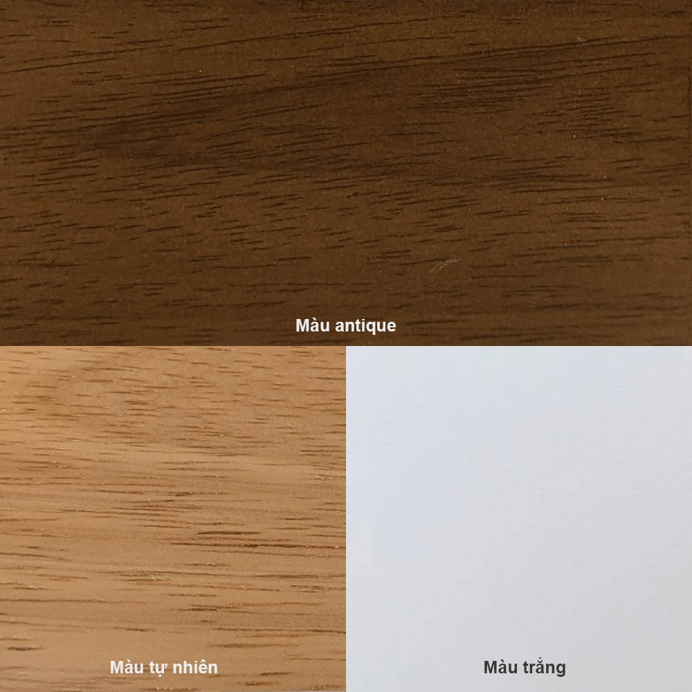Bàn ăn mặt gỗ IBIE Suwon gỗ cao su, tùy chọn kích thước, màu sắc, phong cách hiện đại, hàng xuất khẩu loại 1