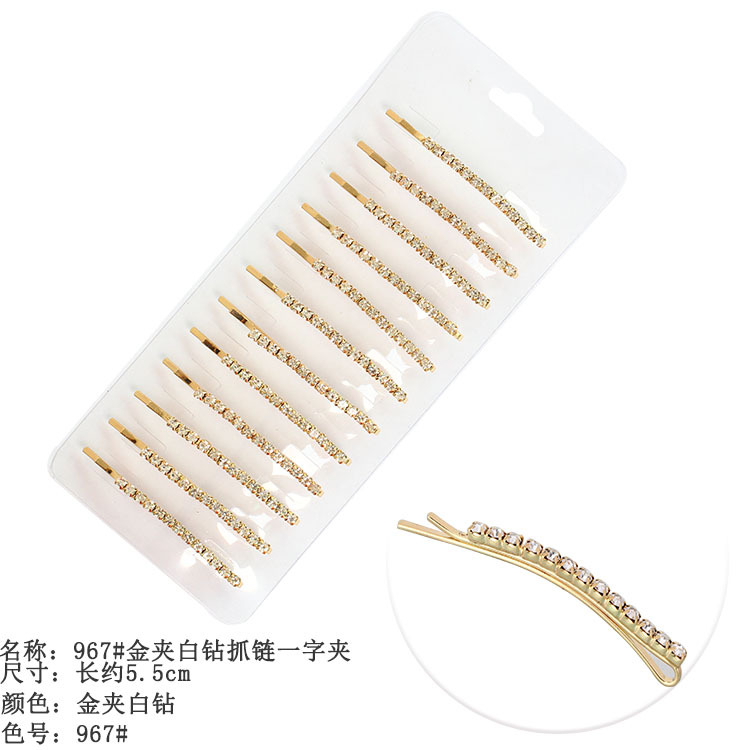 Kẹp tóc mái đính đá kích thước 5.5cm