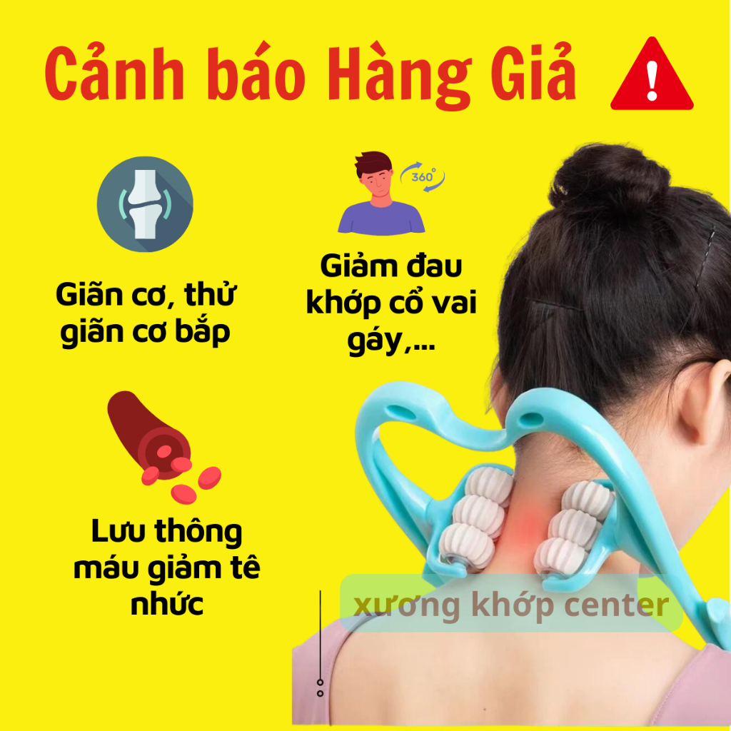 (Giảm đau Cổ Vai Gáy NHANH) Cây mát xa cổ vai gáy giúp giảm đau, lưu thông máu, không còn đau nhức, tê mỏi.
