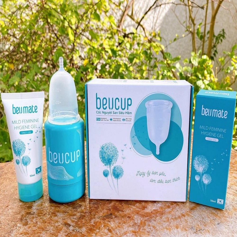 Dung Dịch Vệ Sinh Phụ Nữ Beucare Và Vệ Sinh Cốc Nguyệt San BeUcup 100ml Chính Hãng