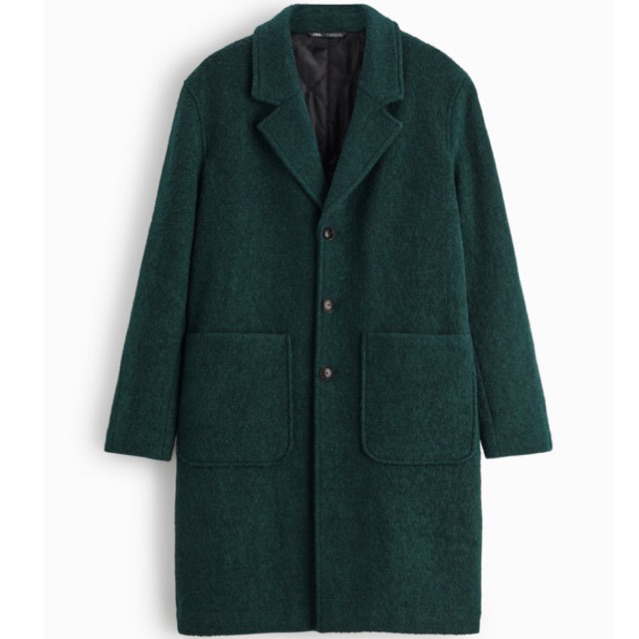 Áo dạ nam Zara authentic PADDED TEXTURED size M (KHÔNG Tag)