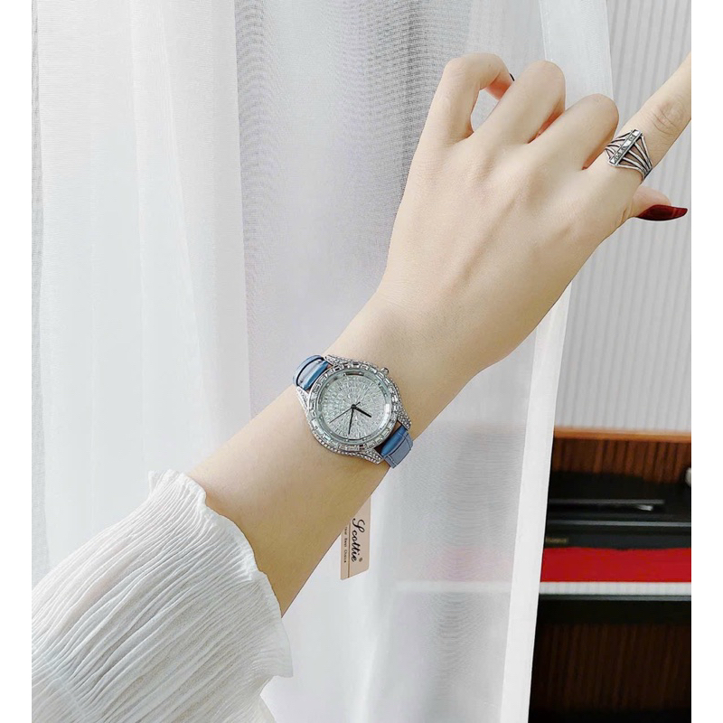 Đồng hồ nữ Scottie đá sáng sang trọng Mai Luxury Watch  SC 9355
