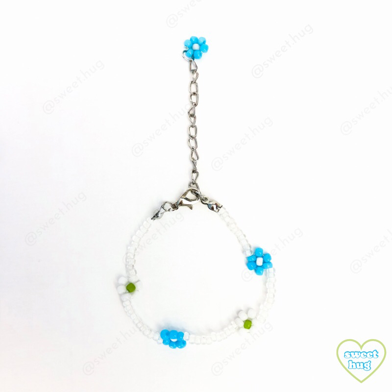 Vòng tay hạt cườm handmade hoa cúc lấy cảm hứng từ Lisa BlackPink  - SWEET HUG