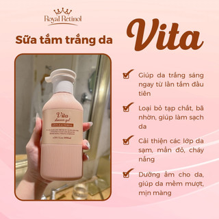 Sữa tắm trắng trái cây shower gel by vita giúp da mịn màng, cấp ẩm