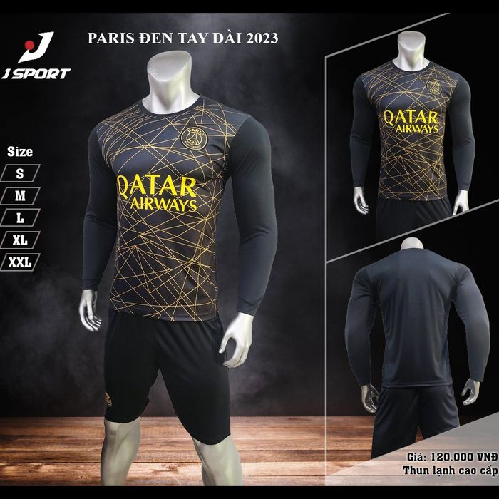 Quần áo thể thao clb arsenal đen tay dài