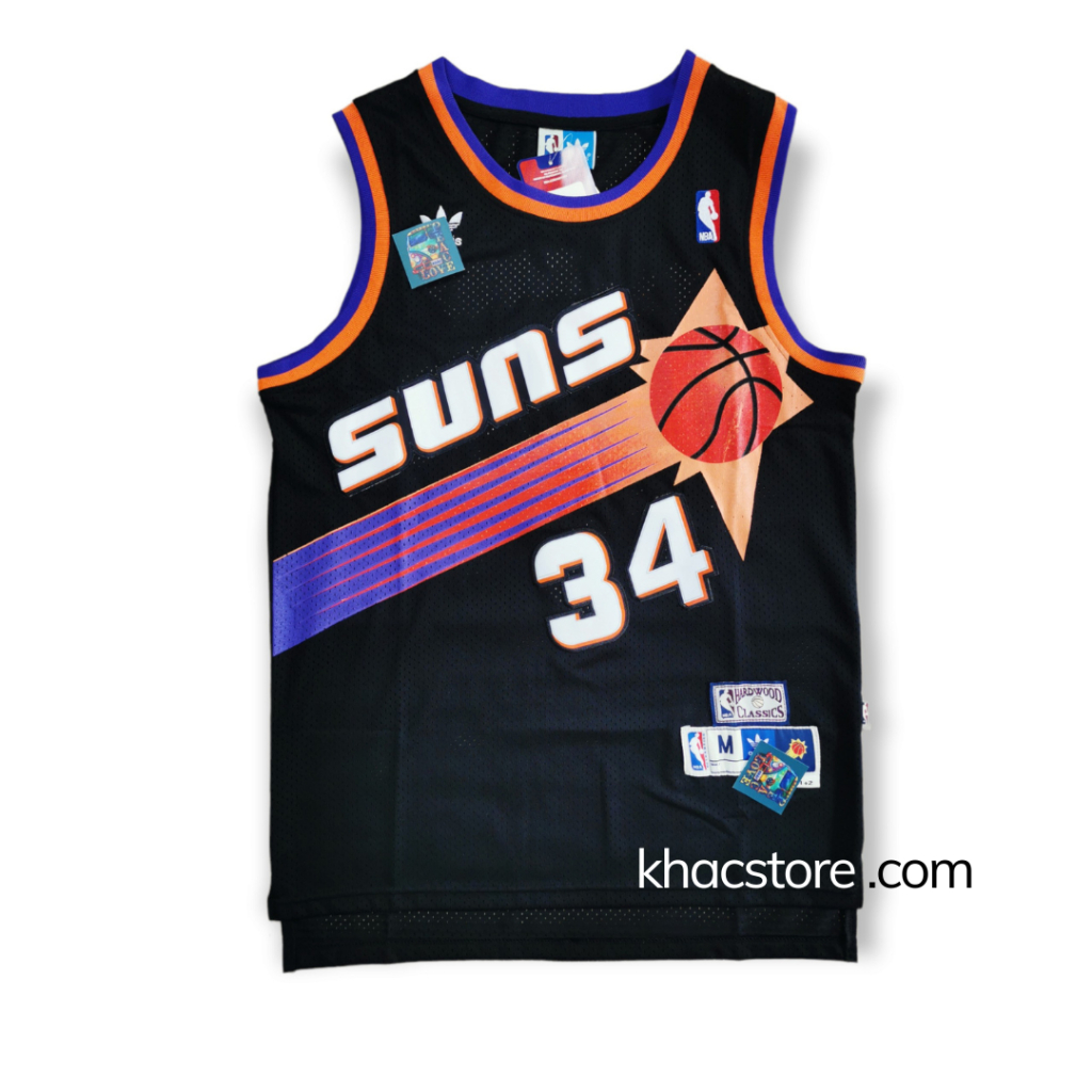Áo bóng rổ Nba Suns 34 Jordan jersey Áo ba lỗ nam nữ unisex over size big hiphop kpop gym