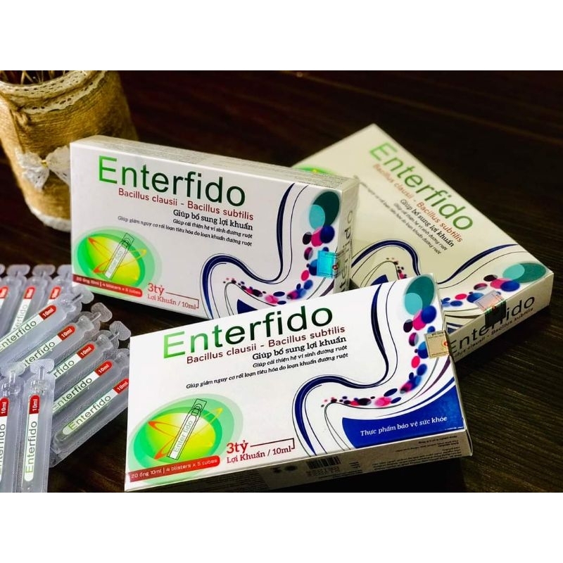 Men vi sinh ENTERFIDO cân bằng hệ vi sinh đường ruột cho bé - Hộp 20 ống
