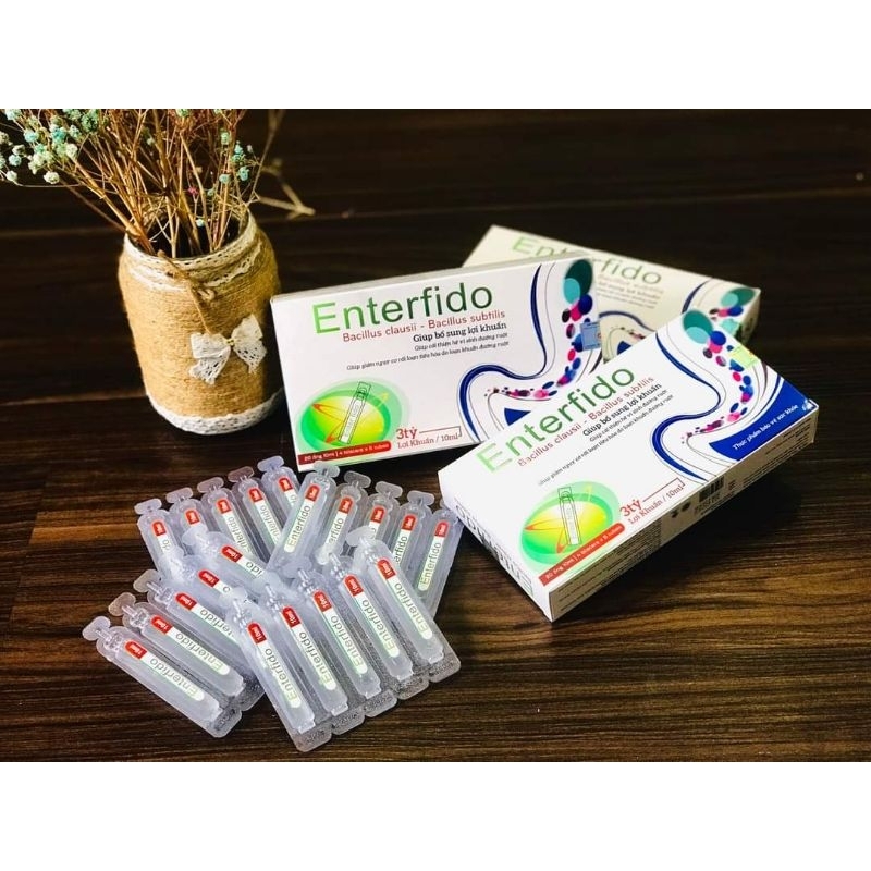 Men vi sinh ENTERFIDO cân bằng hệ vi sinh đường ruột cho bé - Hộp 20 ống