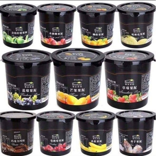 Sốt Mứt hoa quả dâu, xoài, đào, việt quất đủ vị Boduo 1,3kg
