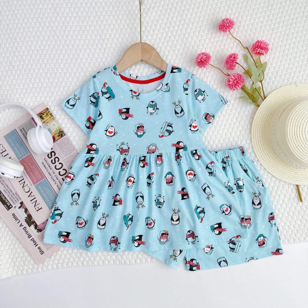 Bộ Baby Doll Mùa Hè Size Từ 17-42kg