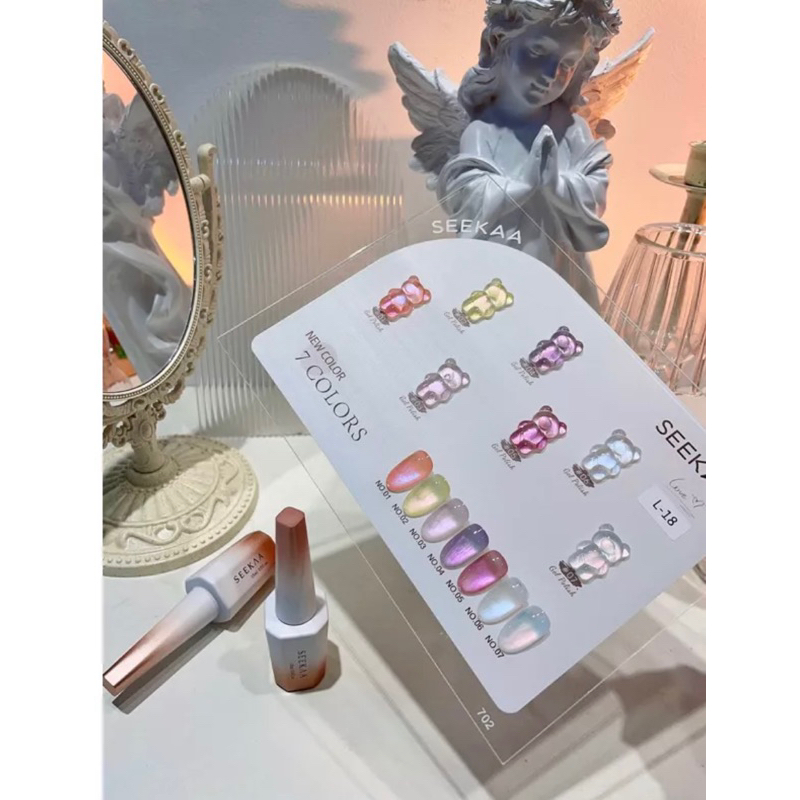 Set Sơn gel mã L18 15ml 7 màu tặng bảng màu