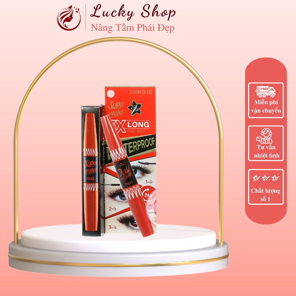 Mascara Hai Đầu Sivanna Super Model 5X Long LUCKY SHOPHD