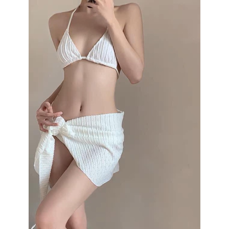 [SẴN]✨Set Bikini 3 mảnh thời trang đi biển✨ | BigBuy360 - bigbuy360.vn