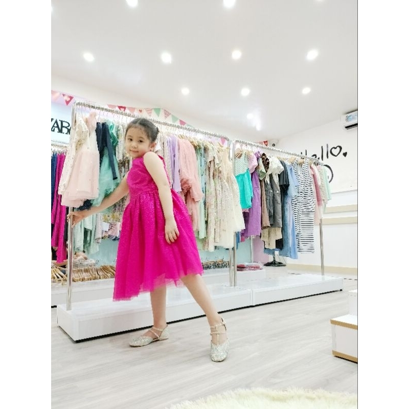 Váy vải tuyn sequin đi tiệc bé gái H&M chuẩn Authentic