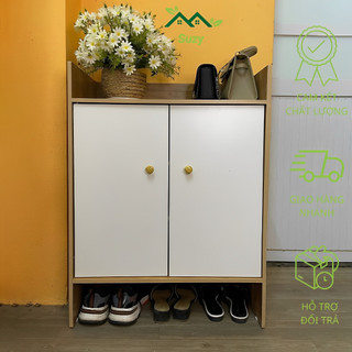 Tủ giày cánh trắng suzy gỗ mdf cao 75cm