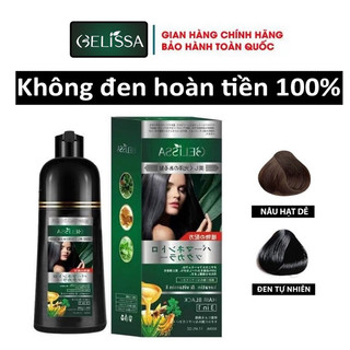 [SX tại Nhật Bản] Dầu gội nhuộm đen tóc và nâu tóc thảo dược lên màu sau 1 lần gội - 15 phút tại nhà