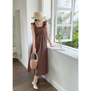 Đầm trơn tay cánh tiên freesize - Lyn's Closet