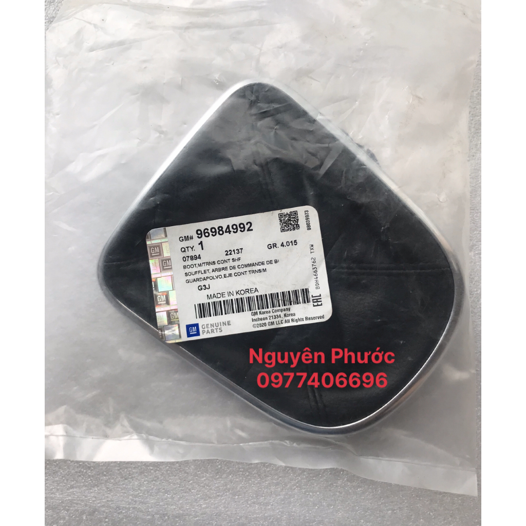 Bao da che bụi cần đi số CHEVROLET CRUZE, LACETTI SE  - Hàng xịn chính hãng GM/ Mã PT 96984992