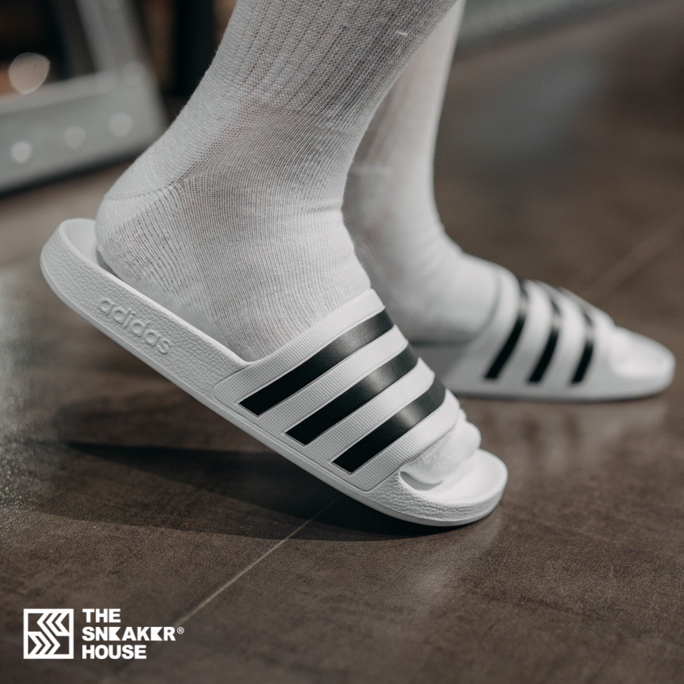 Dép đúc nam nguyên khối siêu nhẹ unisex das chính hãng, dép quai ngang 3 sọc thể thao chống nước full hộp box