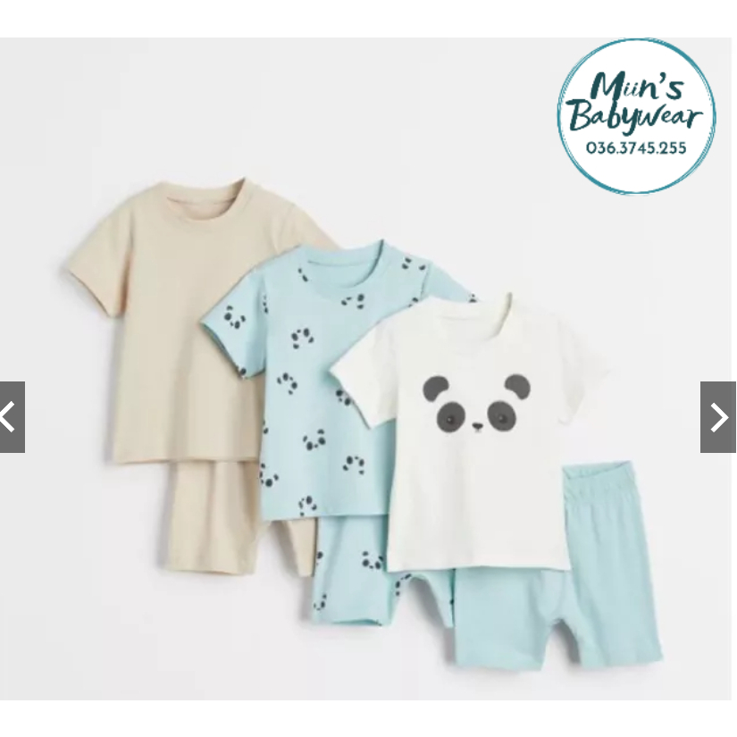 Sẵn set 3 bộ HM UK/Chi. na cho bé trai bé gái PHOM TO