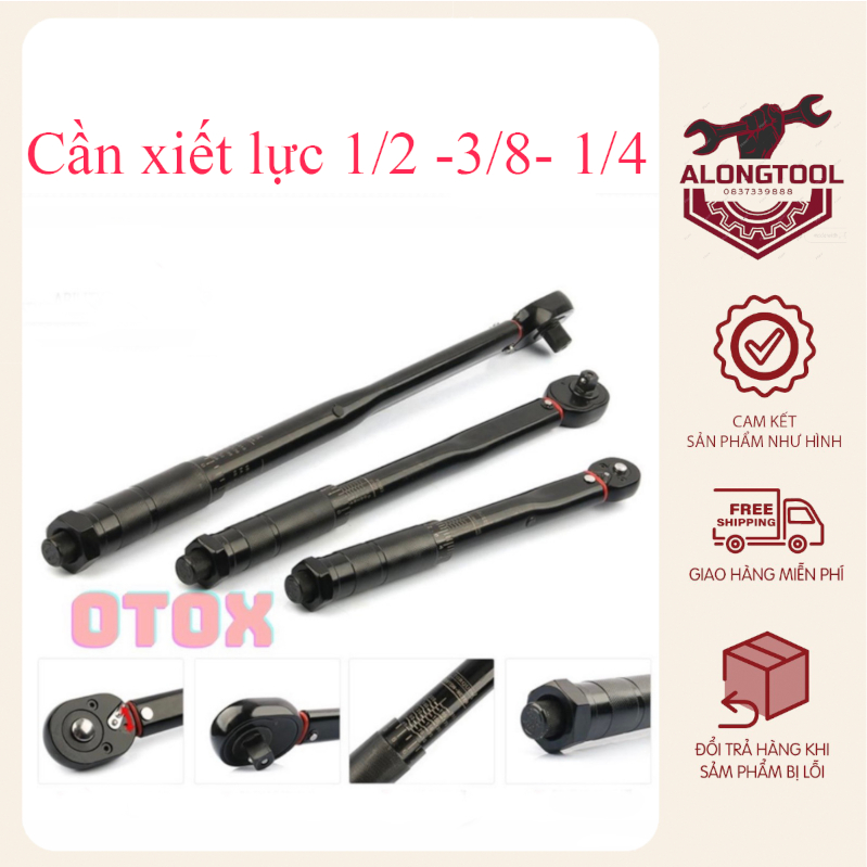 Tay cân lực ALONGTOOL kích cỡ sử dụng 1/4, 3/8, 1/2 hàng nội địa Trung Quốc