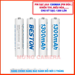 Pin sạc AA AAA BESTON dung lượng cao, sạc lại nhiều lần thay thế cho pin Con thỏ trong micro không dây, điều khiển