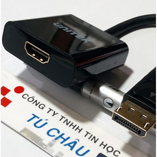 Cáp DisplayPort ra HDMI (DP to HDMI) /  Cáp dài 20Cm (Hiệu: Unitek)