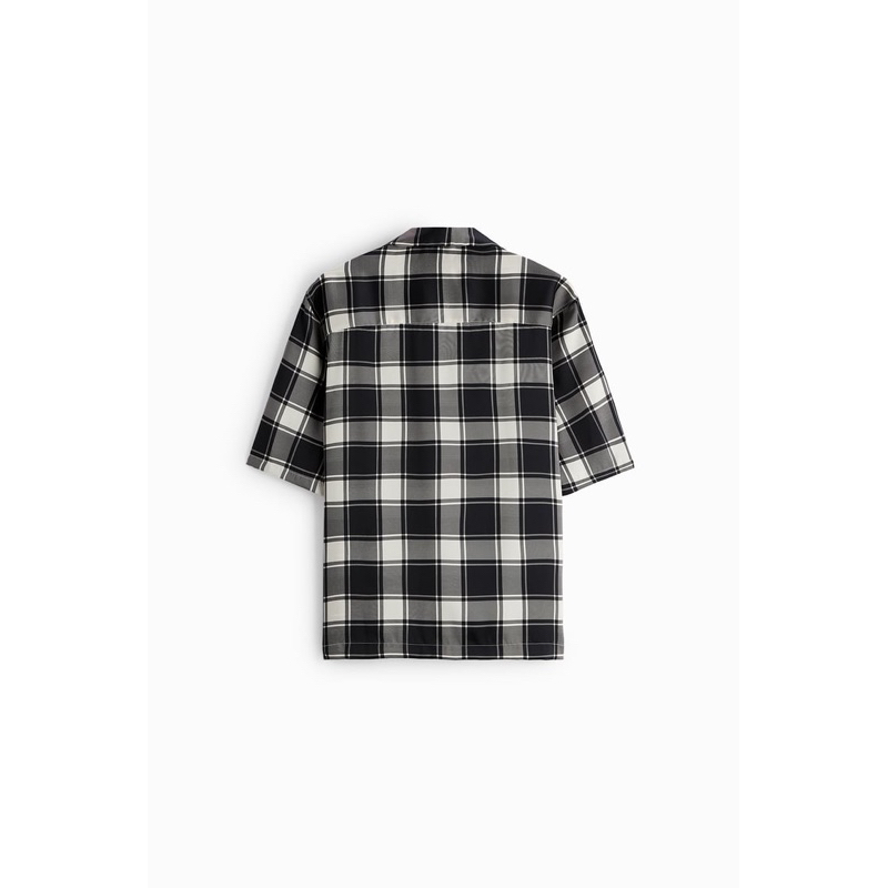 Áo sơ mi ngắn tay Zara authentic CHECK size M