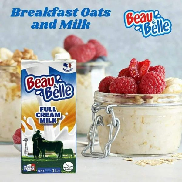 Sữa tươi ít kem Beau & Belle Pháp - thùng 12 hộp 1 lít date 2024
