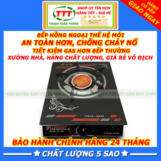 Bếp ga đơn hồng ngoại Fujishi xài bình ga to lớn
