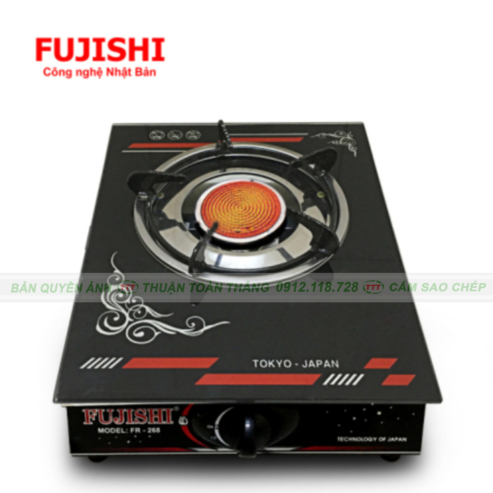 Bếp ga đơn hồng ngoại Fujishi xài bình ga to lớn