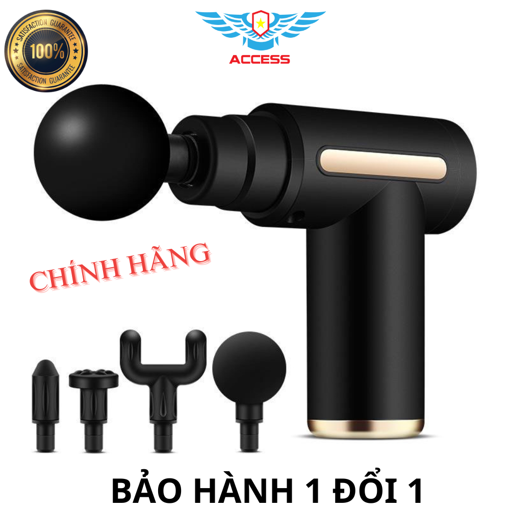 Máy Massage Cầm Tay - Súng Mát Xa Toàn Thân 6 Cấp Độ - Súng Massage Chuyên Sâu Vai Lưng, Giảm Đau Cơ ACCESS