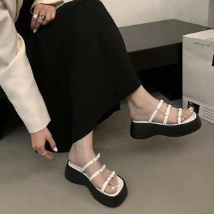 Dép thời trang nữ dép lê nàng tiên pháp để lộ ngón vết dép đi biển nữ