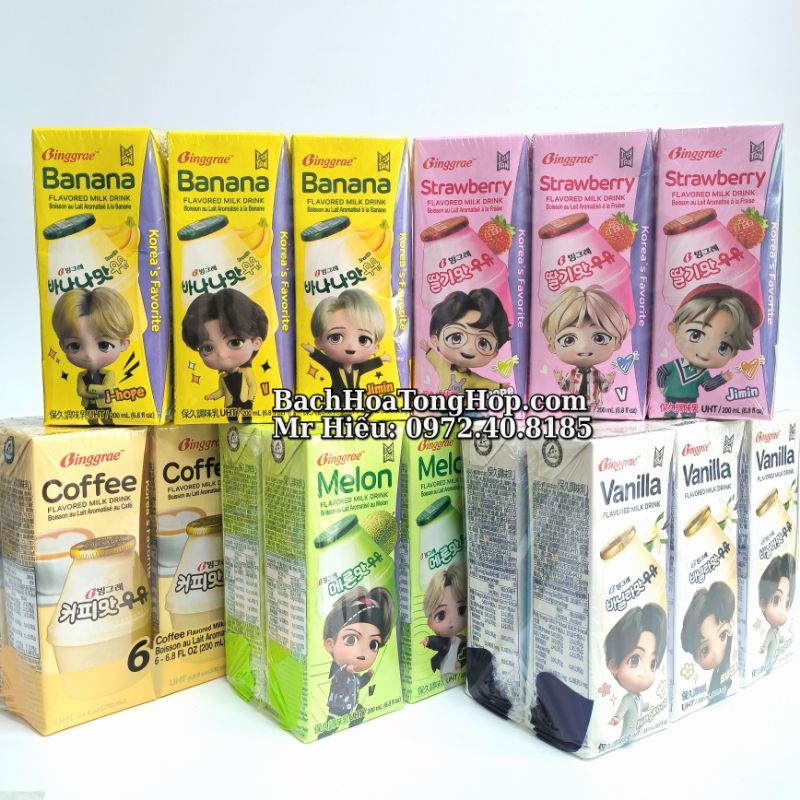 [Hỏa Tốc] Sữa Chuối Hàn Quốc thùng 24 hộp
