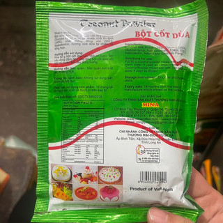 BỘT CỐT DỪA gói 50g bịch 10gói