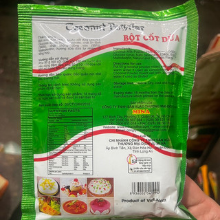 BỘT CỐT DỪA gói 50g bịch 10gói