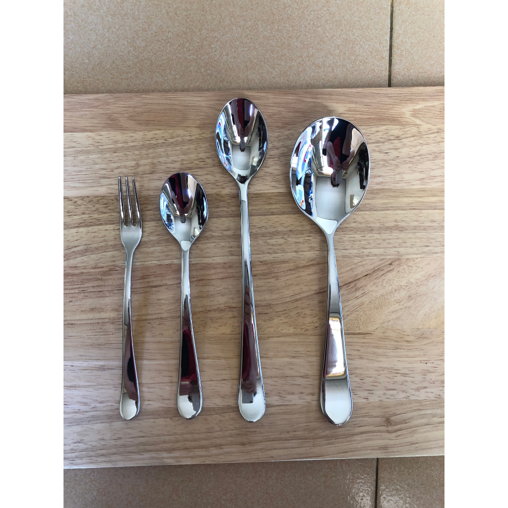 Set nĩa trái cây muỗng cf muỗng chanh muỗng súp GS inox 304