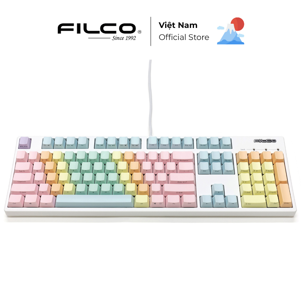 Bộ keycap thay thế Filco Macaron 104 phím kiểu chữ Ninja - Hàng Chính Hãng