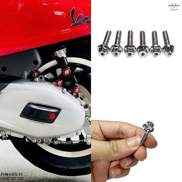 Bộ ốc nồi Salaya 6 con cho xe Vespa Sprint Primavera LX Đời Iget