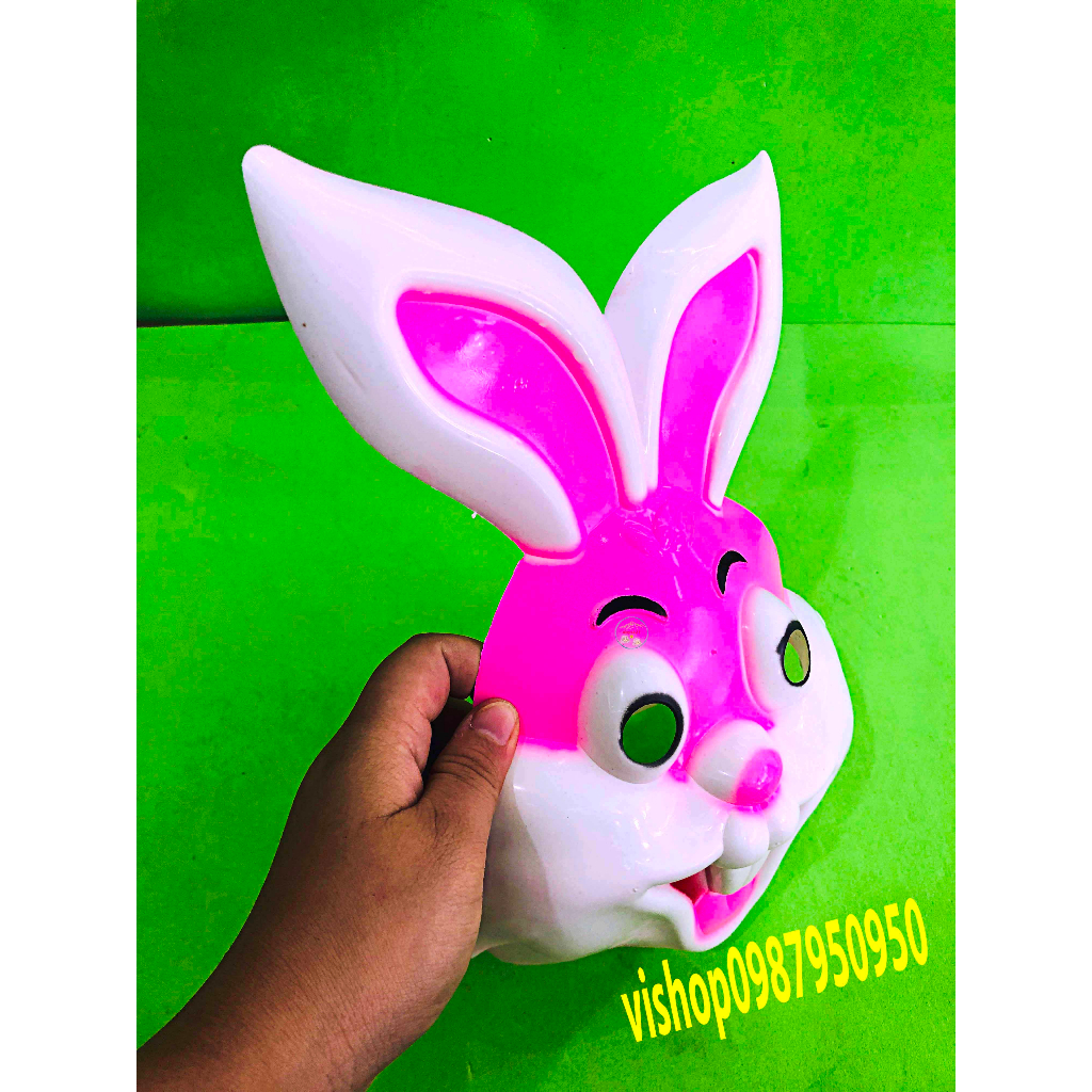 Mặt Nạ THỎ HỒNG Siêu Nhân - Siêu Anh Hùng Người Nhện Vui Nhộn- Đồ Chơi Hoá trang Halloween,Trung Thu hacker