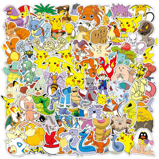 Set 50 hình dán trang trí pokemon