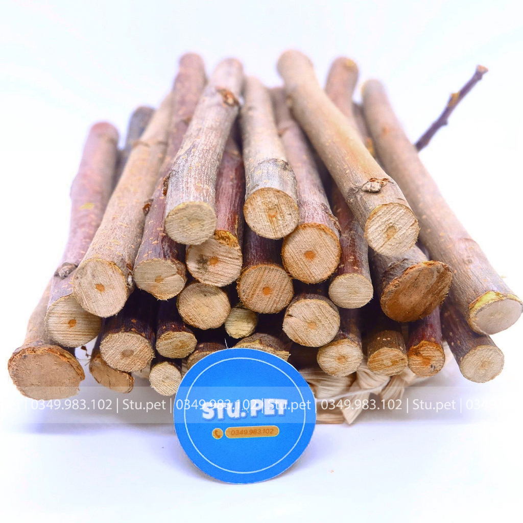 Cành táo mài răng cho hamster, thỏ, sóc, bọ ú 50gr